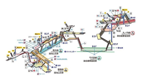 Lv.43 溜池山王駅⇔国会議事堂前駅